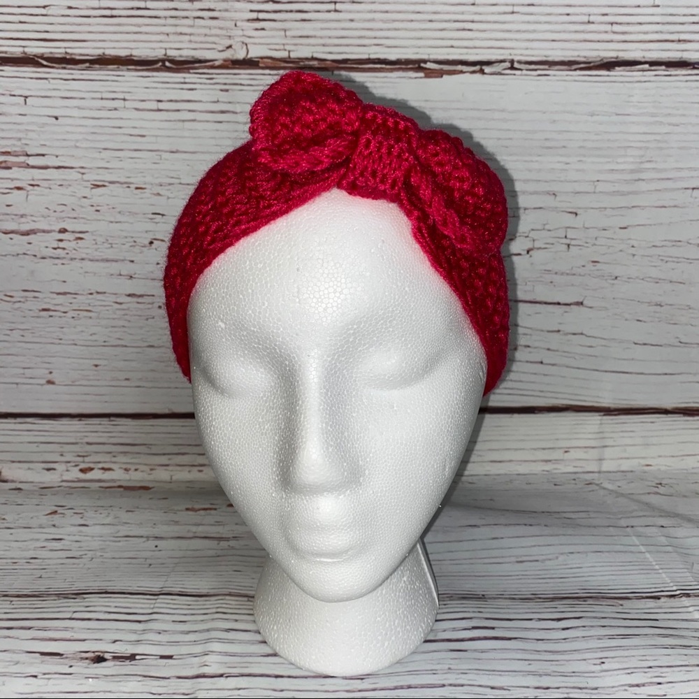 💫Knit Crochet Turban Bow Head/Ear Warmers